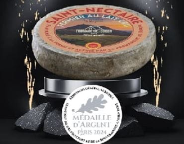 The farmhouse Saint Nectaire from Fromagerie du Buron which won the silver medal at the 2024 Paris Agricultural show. 